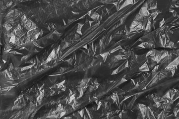 Black plastic bag texture and background