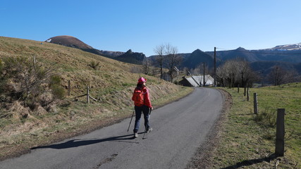 Obraz premium randonnée en Auvergne