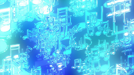 キラキラパーティクルエフェクト　音符