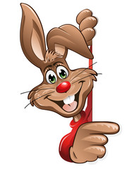 Osterhase rechts zeigen