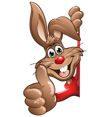 Osterhase rechts Daumen hoch