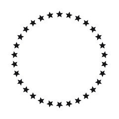 Stars in circle icon vector illustration graphic design