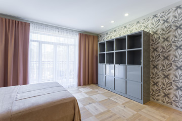 interior of a small studio apartment