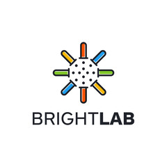 bright lab logo concept