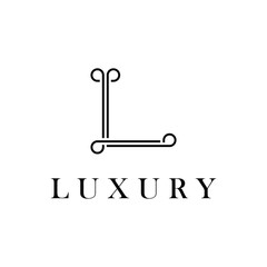 initial letter L logo design concept