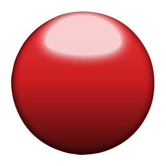 old red and rust metallic ball.