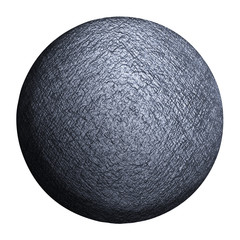 gray planet isolated and add clipping path.