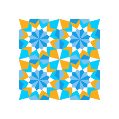 Pattern Geometric Islamic Background Template Vector Art
