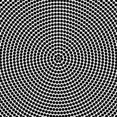 Halftone circle pattern background design - monochrome abstract vector graphic from circles
