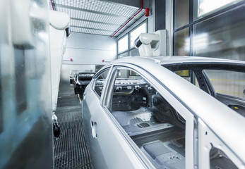 car painting conveyor automated