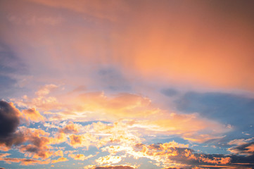 dramatic sky with clouds