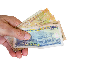 Cash from Vietnam and Nepal