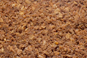 Healthy bread slice extreme macro background
