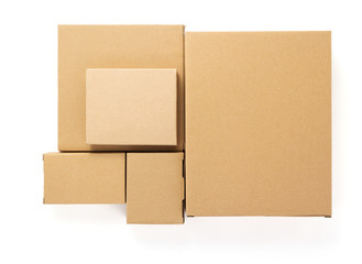 cardboard box isolated on white background