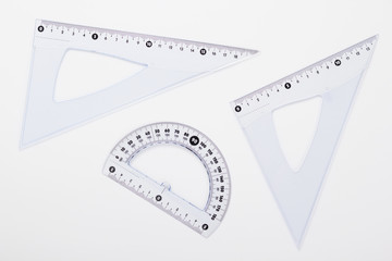 ruler metric set at white background