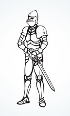 Knight. Vector drawing