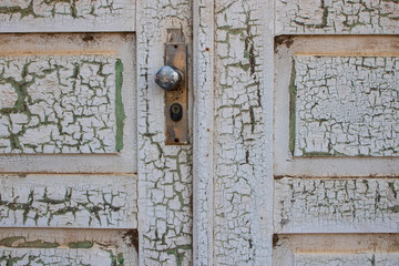 Old closed door