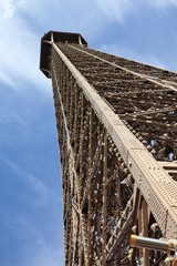 Fototapeta na wymiar Paris Eiffel Tower top