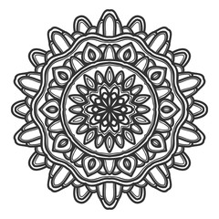 mandala flower illustration vector