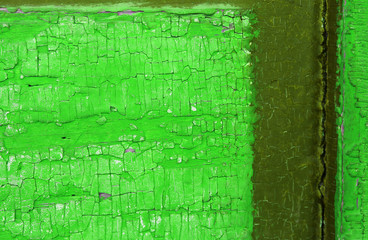 Old wooden background with remains of pieces of scraps of old paint on wood. Texture of an old tree, vintage wood background peeling paint. old blue board with cracked paint