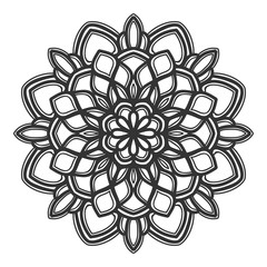 mandala flower illustration vector