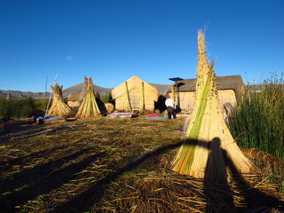 Titicaca Lake, Puno, Peru, Bolivia, Altiplano, Andes, Indians