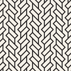 Vector seamless pattern. Stylish linear lattice background. Trendy geometric lines texture.