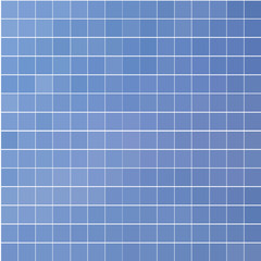 Mosaic of a bright blue squares 