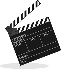 Naklejka premium movie clapper board
