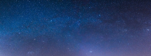 starry sky at night in the steppes of the Rostov region, Russia