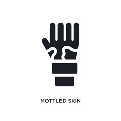 black mottled skin isolated vector icon. simple element illustration from sauna concept vector icons. mottled skin editable logo symbol design on white background. can be use for web and mobile
