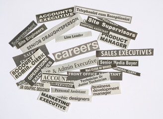 Jobs or careers concept