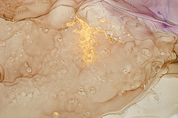  Abstract colorful background, wallpaper. Mixing acrylic paints. Modern art. Marble texture. Alcohol ink colors  translucent