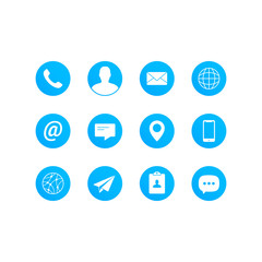 Contact Media Icon Set