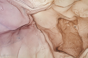  Abstract colorful background, wallpaper. Mixing acrylic paints. Modern art. Marble texture. Alcohol ink colors  translucent