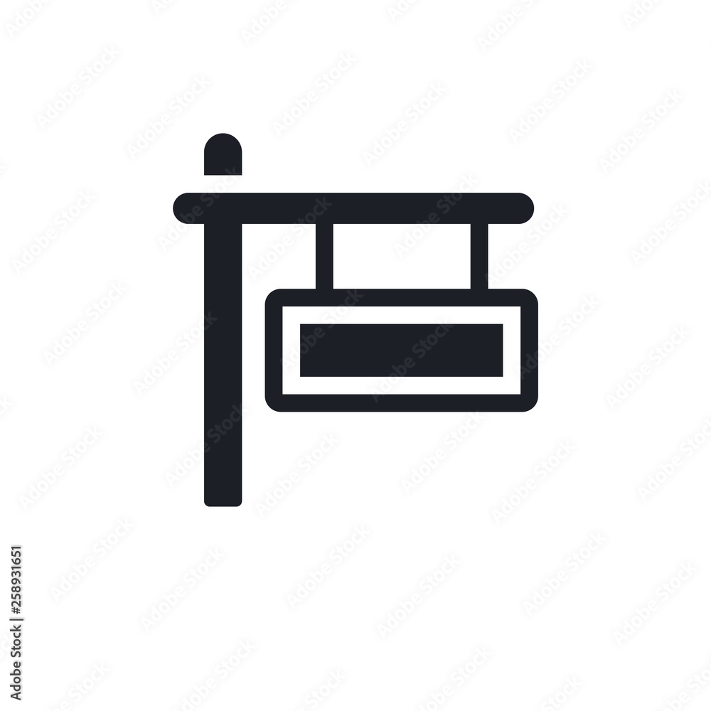 Poster black isolated vector icon. simple element illustration from travel concept vector icons. editable l