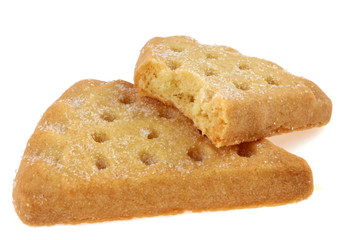 Shortbread sur fond blanc 