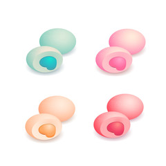 Sweet mochi vector
