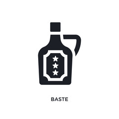 black baste isolated vector icon. simple element illustration from united states of america concept vector icons. baste editable logo symbol design on white background. can be use for web and mobile