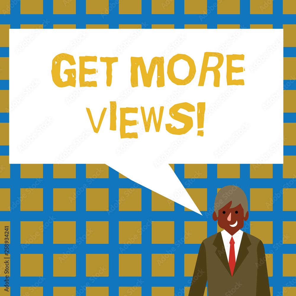 Poster handwriting text get more views. conceptual photo increase web traffic optimise blog strategy analys
