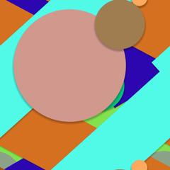 Flat material design - Creative vector trend seamless