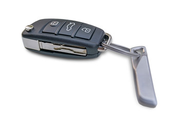 Car key isolated on white background