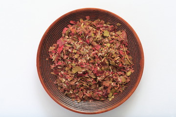 (Herb) image of red grape leaf