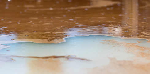 Water contaminated with waste texture background - Image