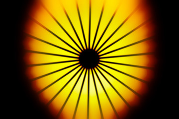 Abstraction, golden rays