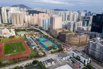 Naklejka premium Hong Kong city