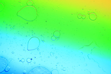 Water droplets on the glass