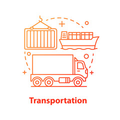 Transportation concept icon