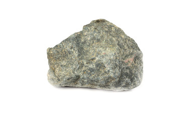 Basalt rock From industrial plants isolate on white background