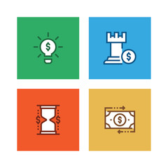 INVESTMENT LINE ICON SET